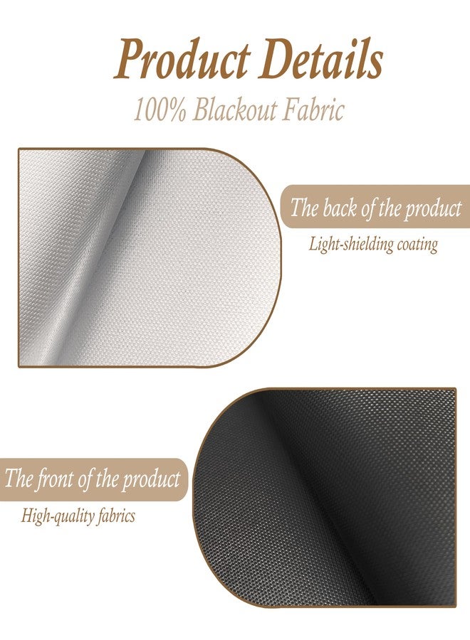Frayot Blackout Blinds Shade,100% Blackout Material Curtains with Stickers,Portable Install for Bedroom,Travel, Dorm Room Window Shades No Drill（157" x 57" 1 Pack） - Image 3